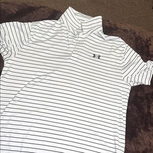 Under Armour Men's White Striped Shirt